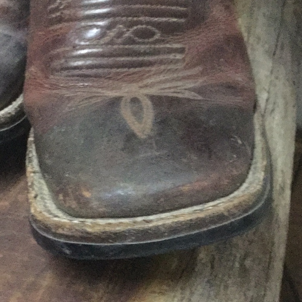 Tony lama buckaroo cowboy rodeo cowgirl festival boots tall ranch horse riding - Picture 11 of 14